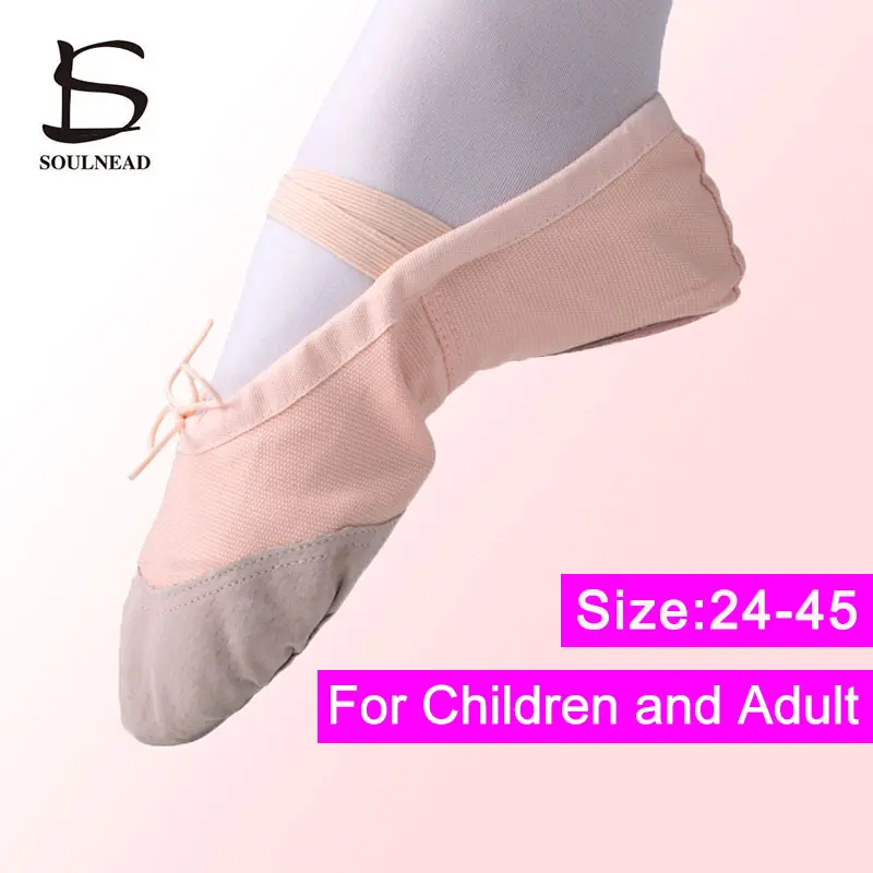 Женские парусиновые балетные туфли для йоги и спортзала размеры 24-45 - купить по