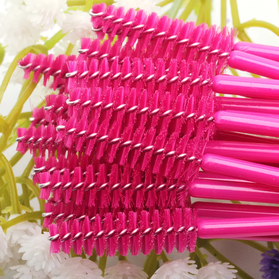 100 шт./лот оптовая продажа одноразовых щеток для ресниц Инструменты