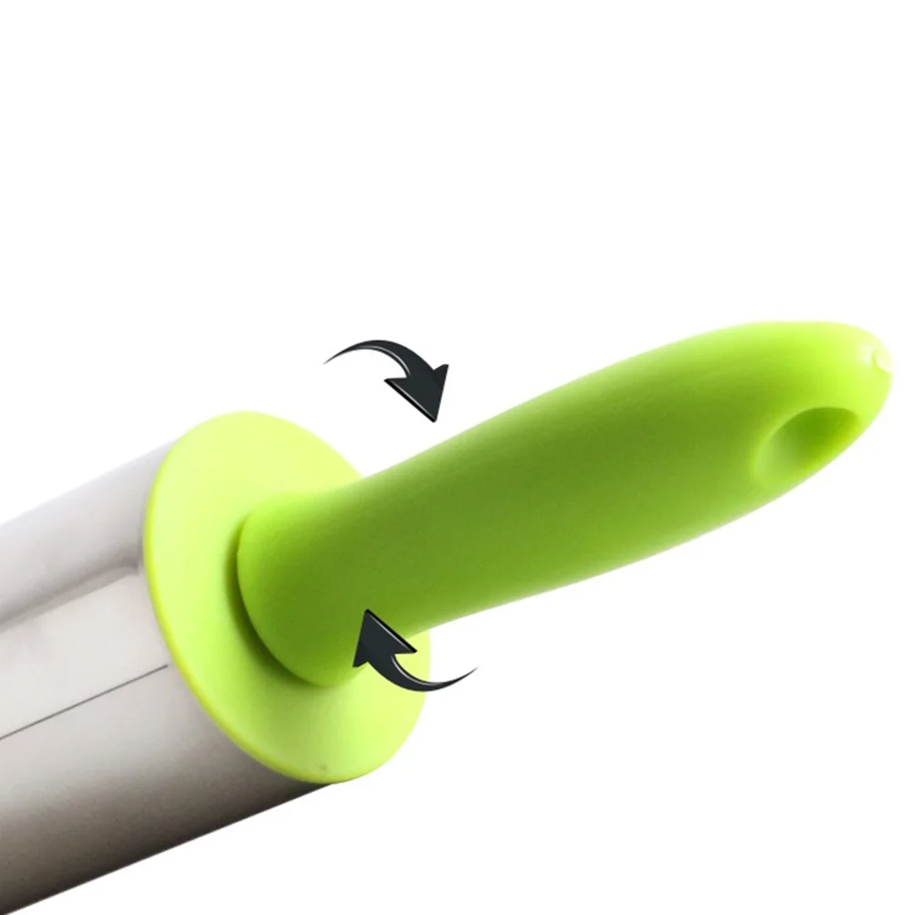 2 шт. кухонные нержавеющие стальные роликовые штифты с пластиковой ручкой