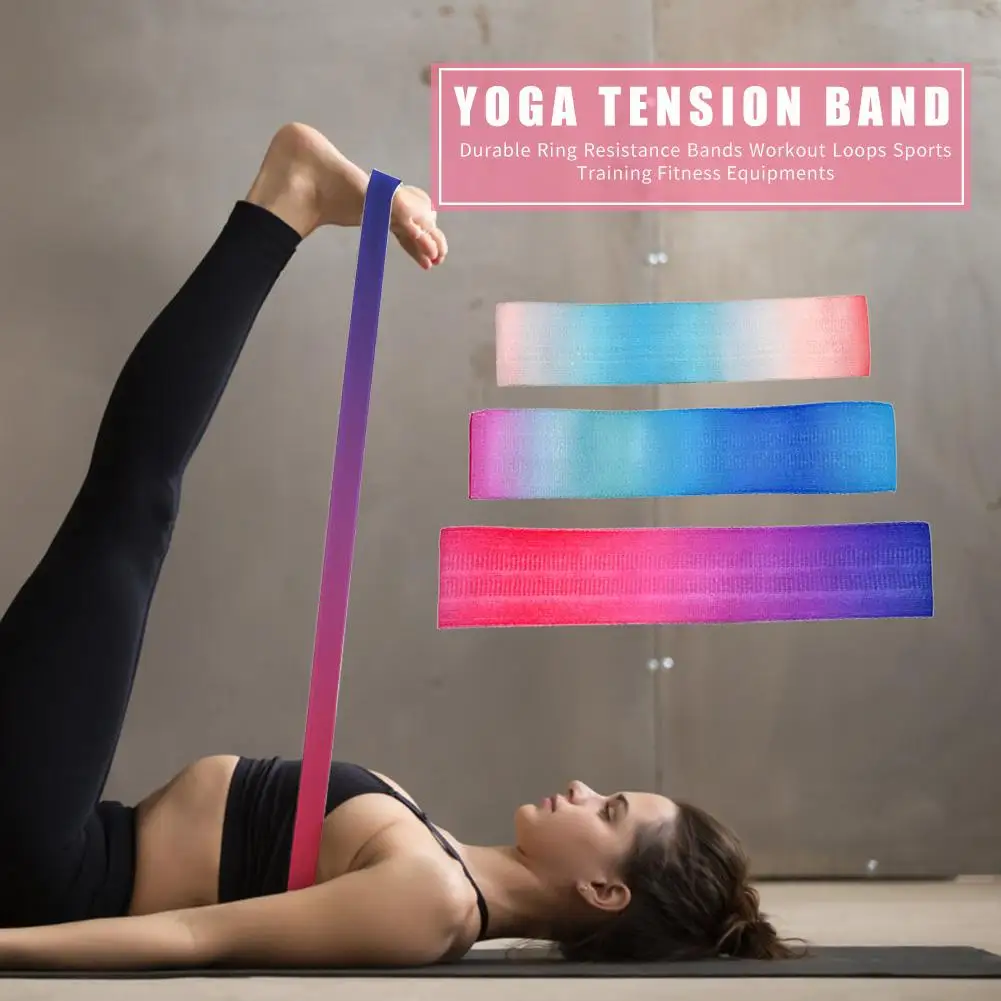 

Hot Sale Resistance Bands Wear-resistant Yoga Fitness Bodybuilding Hip Thigh Resistance Bands Butt Lifting Ring Loops Set