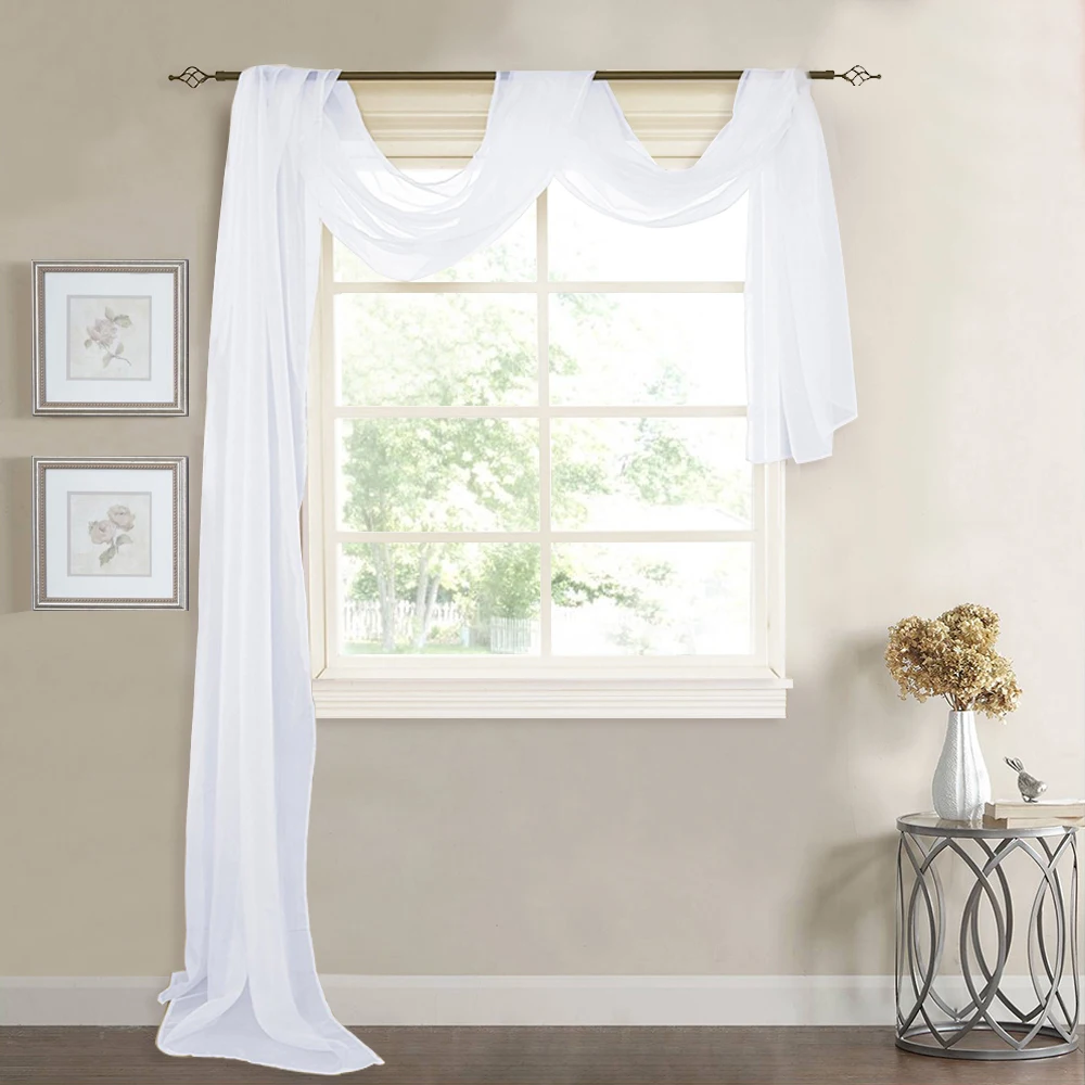 1 шт. горячая Распродажа разноцветный шарф занавеска в европейском стиле из тюля