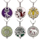 Очарование ароматерапия креативный стиль любовь кошка ожерелье открытый полый кулон духи масло диффузор изысканный медальон изысканные украшения