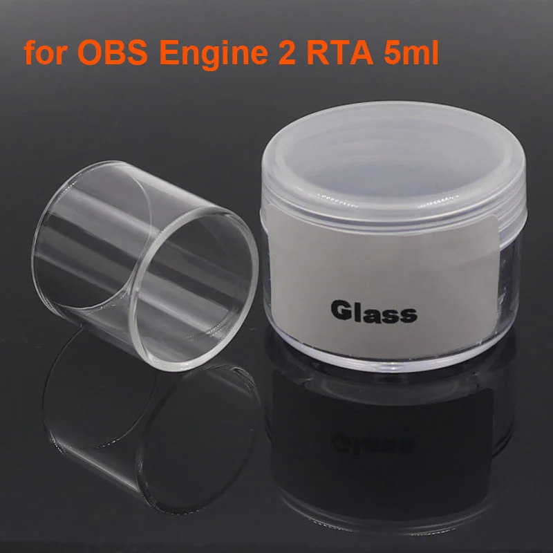 Сменная стеклянная трубка pyrex прямая емкость подходит для двигателя OBS 2 RTA 5 мл
