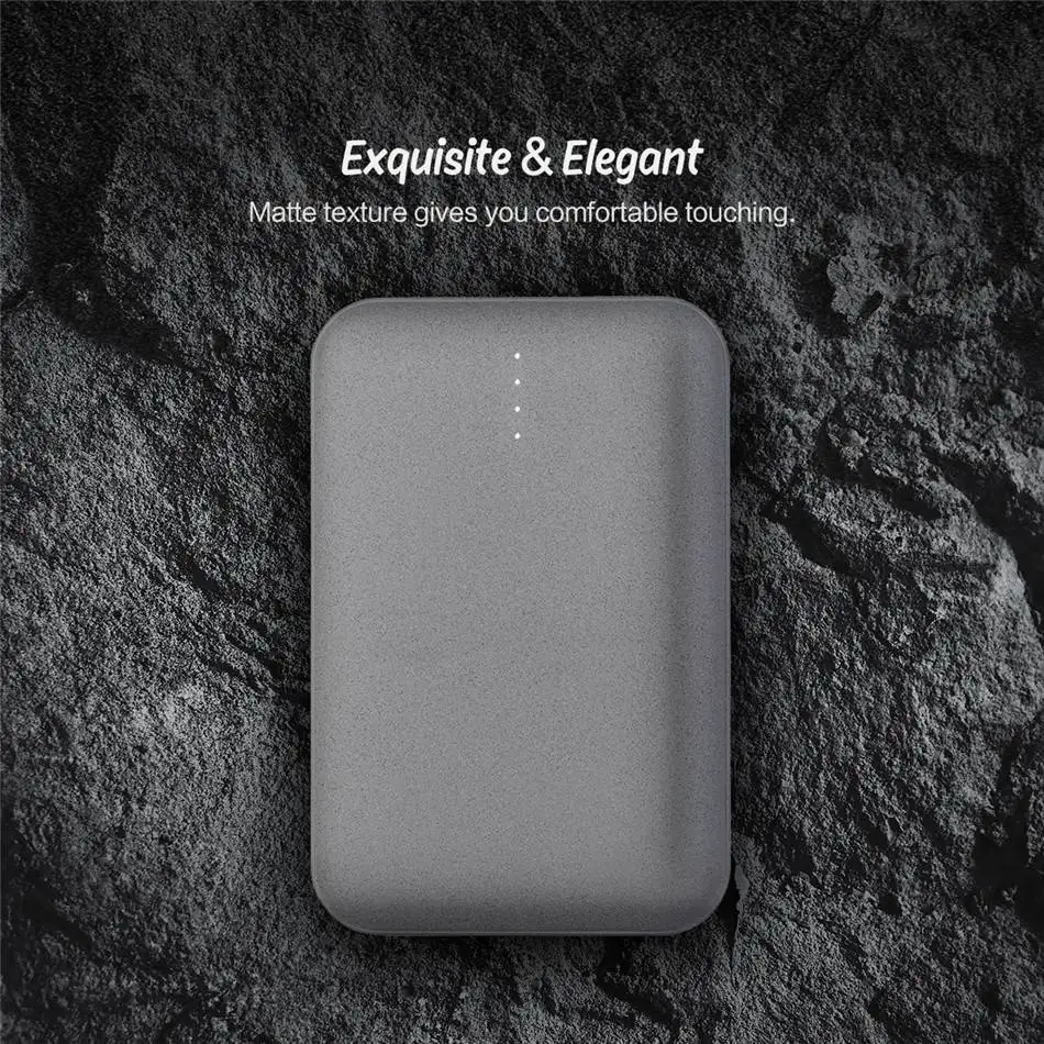 ROCK Mini 10000 мАч портативное ультратонкое полимерное зарядное устройство для iPhone 11 Pro XR Xiaomi MI9 huawei P30 mate 30