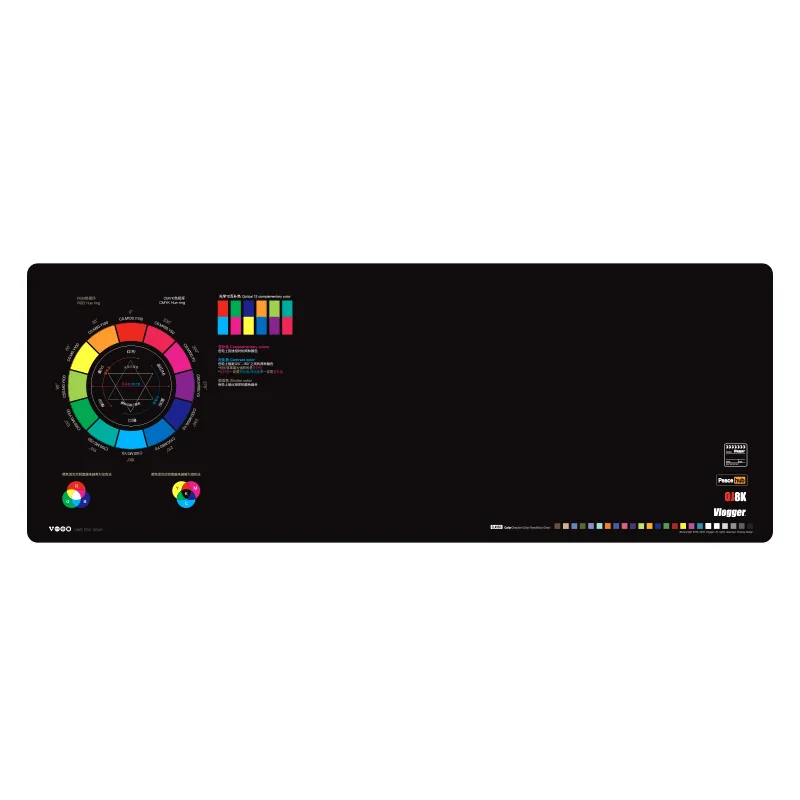

Photographer Tools Mice Mat Color Wheel Computer Keyboard Mouse Pad Table Laptop Mat Thick Lockedge Rubber Desk Mat 80*30*3cm
