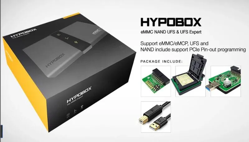 Новая Оригинальная HYPOBOX/HYPO BOX Поддержка eMMC/eMCP UFS и NAND включает поддержку PCle Pin out