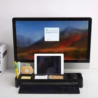 Простые настольные полки для хранения для офиса, настольная клавиатура, канцелярские товары, мелочи, домашний учебный зал, компьютерный органайзер, стойка, держатель для ручек