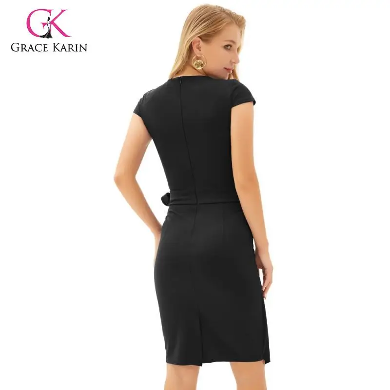 Элегантное женское платье карандаш Grace Karin облегающее Деловое миди для работы в