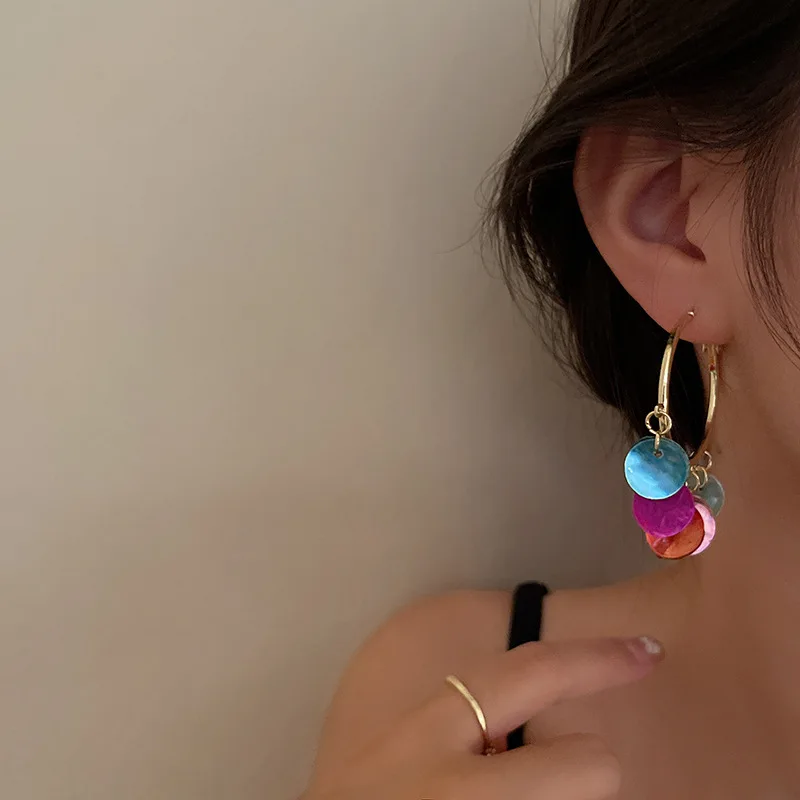 

Women's Piercing Earrings 2021 Trend Vintage Cute Ear Ring Woman Accessories Rainbow Colors Vintage Jewelry Women Earring