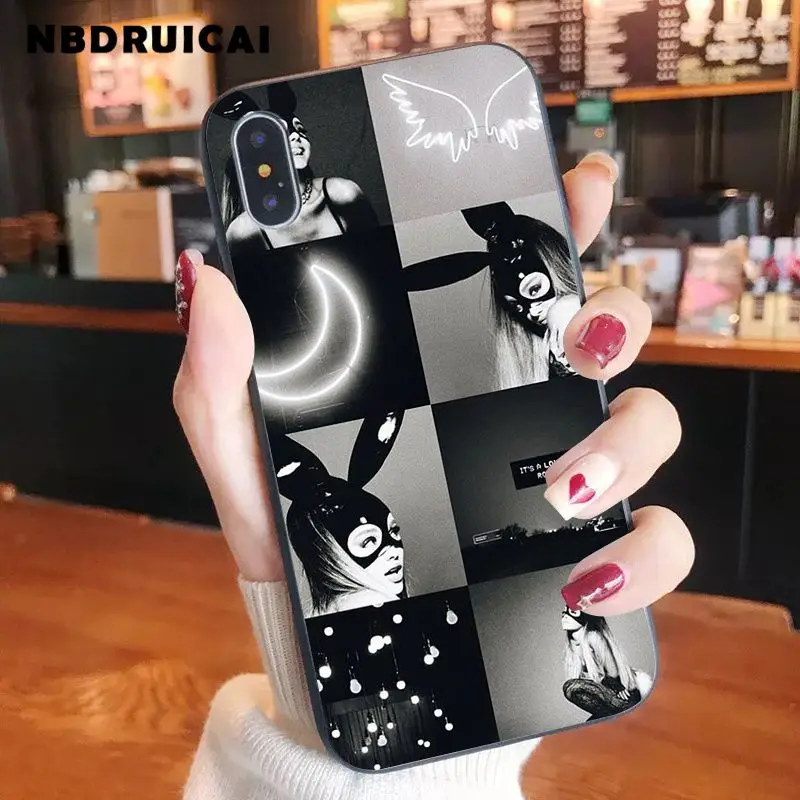 

NBDRUICAI Coque Capinha Ariana Grande TPU Soft Silicone Phone Case Cover for iPhone11 pro XS MAX 8 7 6 6S Plus X 5 5S SE XR case