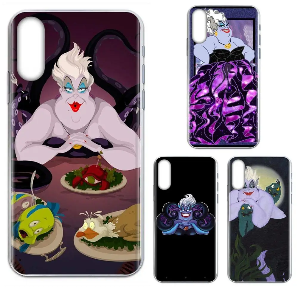 Мягкий чехол с рисунком Русалочки Урсула для Galaxy Note 10 A10E A10S A20S A30S A40S A50S A6S A70S A730 A8S
