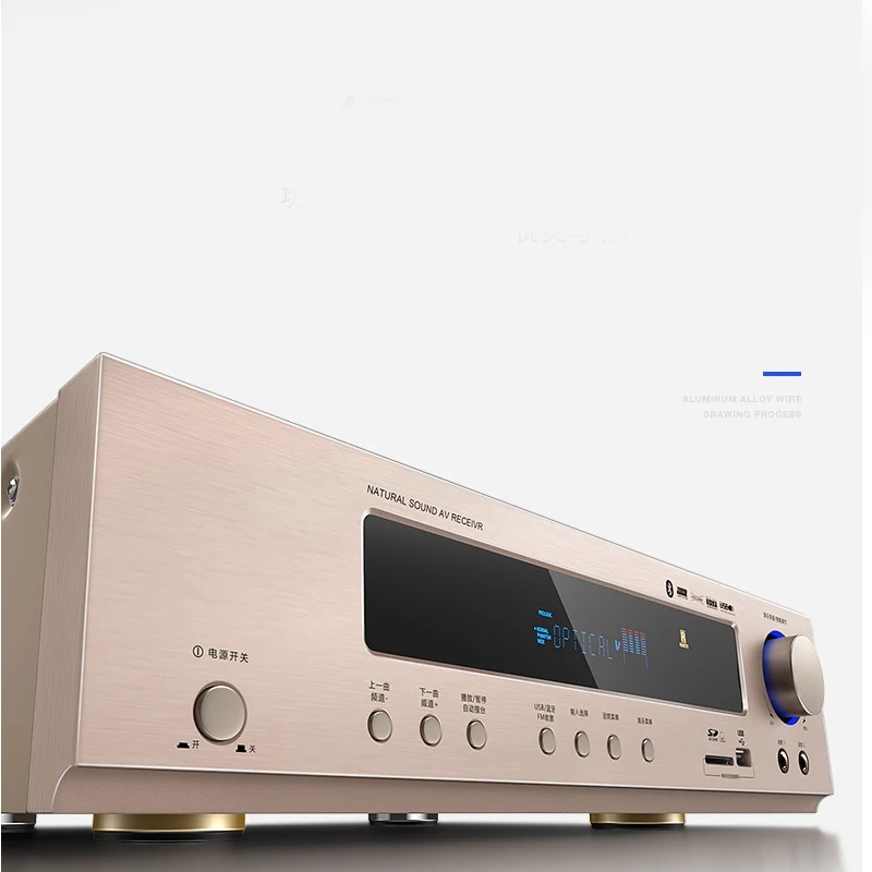 Kaolanhon 220 В 800 Вт AK-558 Bluetooth усилитель 5,1 Домашний кинотеатр Ktv Высокая мощность AV цифровой усилитель сабвуфер с SD USB FM