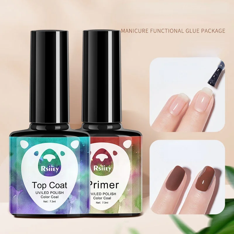 

Tempered Top Coat Nail Polish Gel 7.3ml Lasting Firm Matt Primer Gels Repair Manicuring Tips Fast Dry Nail Art Tools Base Coat