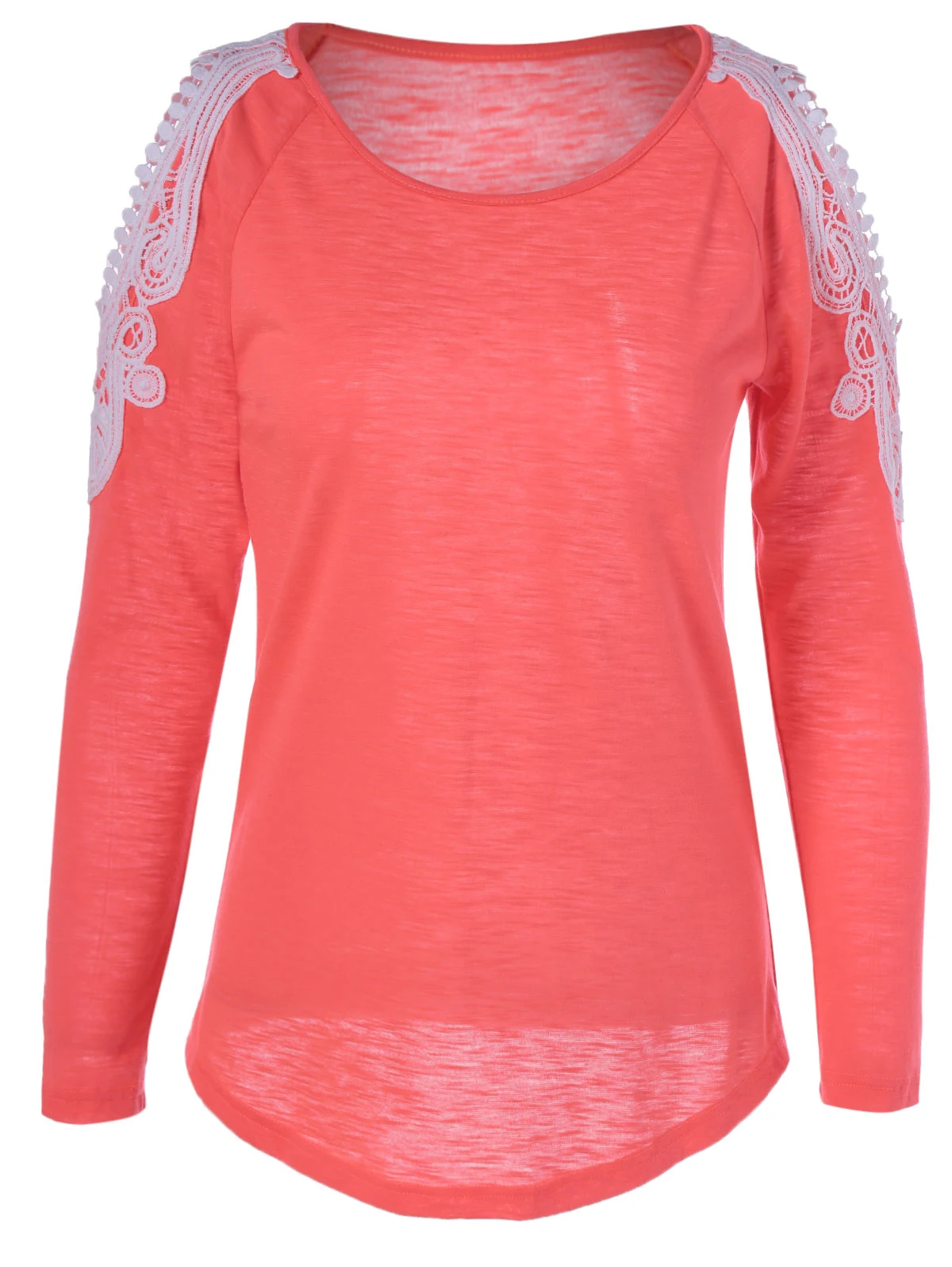 ROSEGAL/Милая футболка с длинными рукавами и круглым вырезом хит продаж уютные