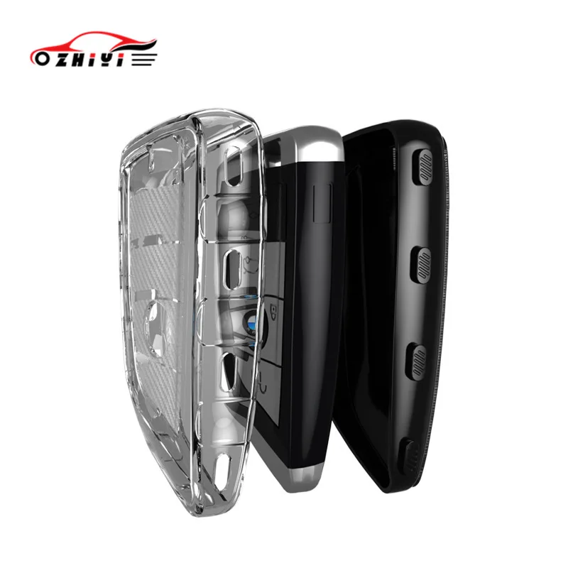 Чехол для ключа от BMW/3 серии/5 серии/7 серии/Прозрачный чехол автомобиля мягкий из