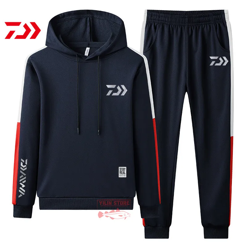 

2021New DAIWA Fishing Clothes Men's Autumn Outdoor Sports Trekking Climbing Fishing Suit Casual Windproof Fishing Sweater Suit