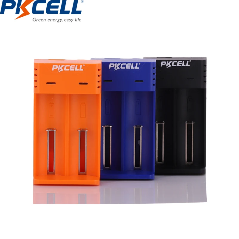 

PKCELL 18650 Battery Charger charging 14500 16340 10440 AA AAA battery 3.7V Li-ion Rechargeable battery charger 2slot USB