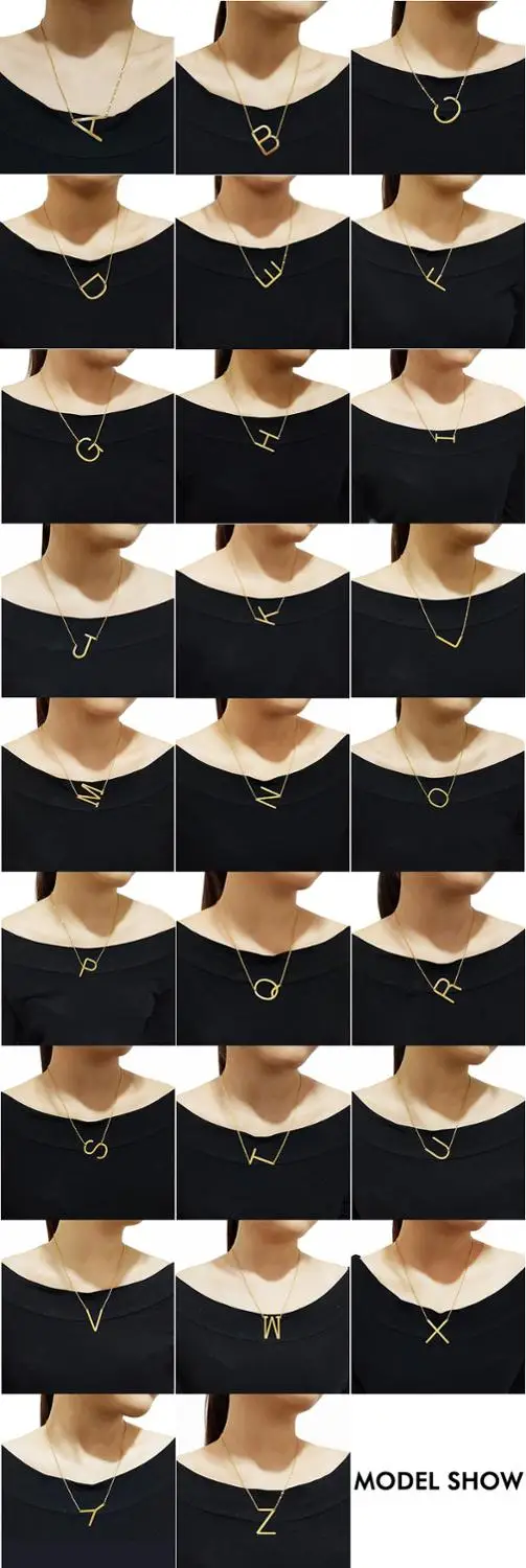 

Новое ожерелье с подвеской из нержавеющей стали 2019 с 26 буквами на английском языке, популярные украшения для мамы и девушки