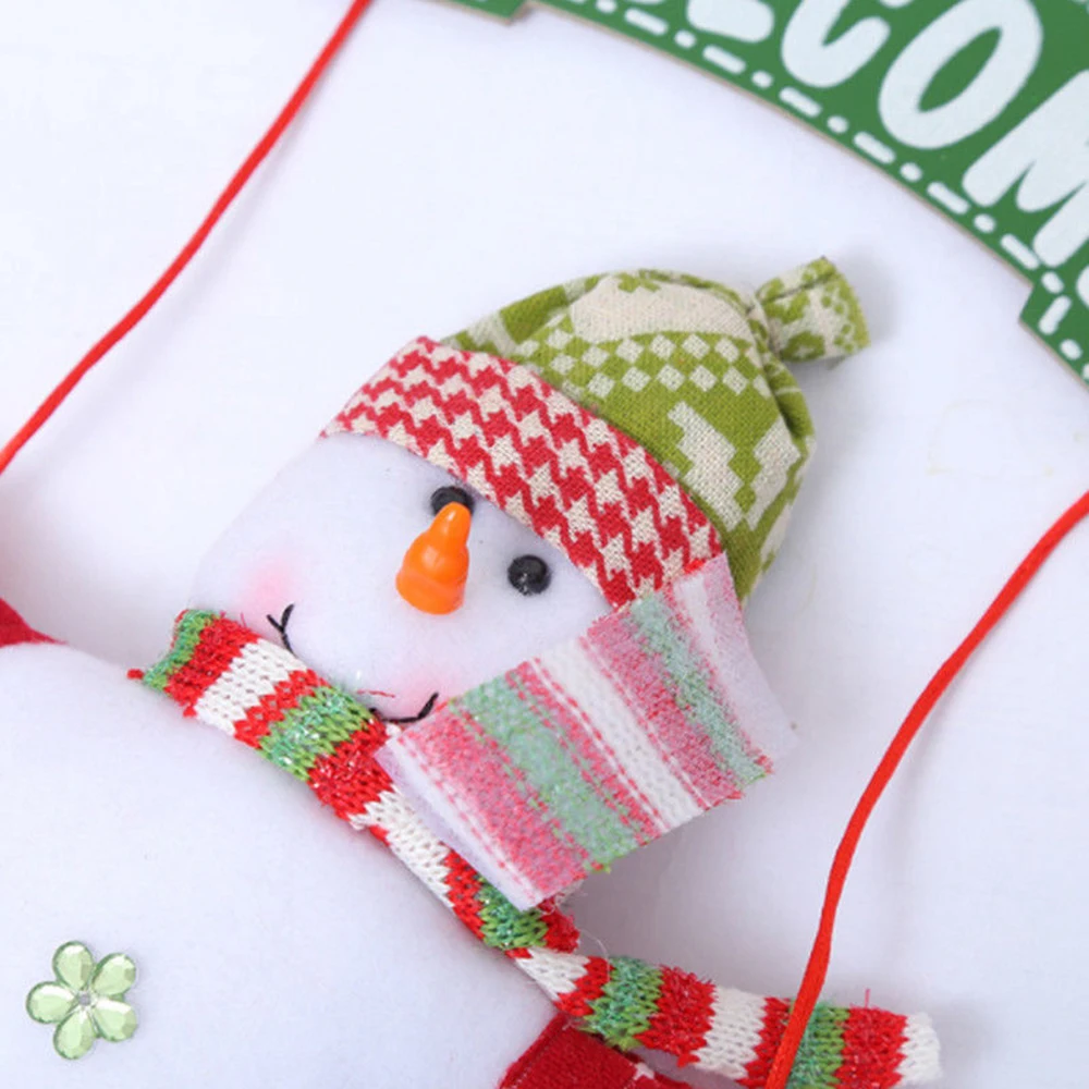 1Pcs Santa Claus Door Hanging Christmas Tree christmas decorations for home outdoor Non-woven Hanging Pendant Ornament Gifts