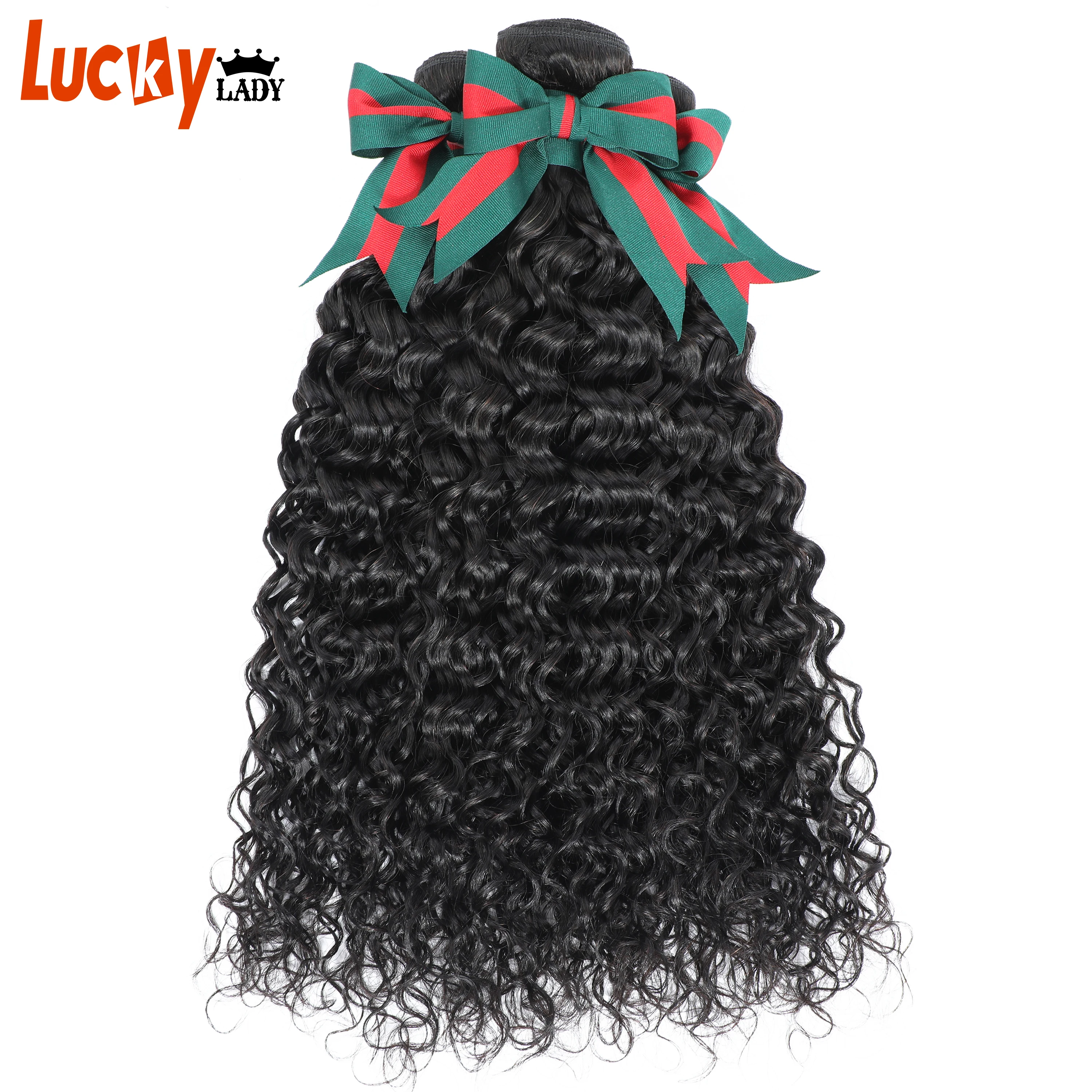 

Raw Indian Hair Unprocessed Human Hair Bundles 30 Water Wave Bone Strength Hair 1/3/4 Bundels Human Hair Extension Fast Shippin