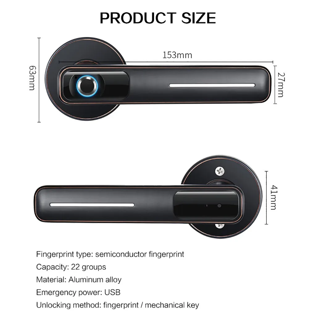 Умный Замок для двери офиса с отпечатком пальца может заменить Сферический