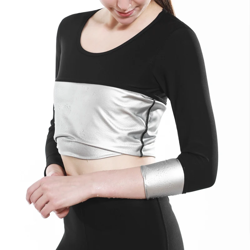 

Body Shaper Sauna Suit Women Sweat Shirt Thermo Slimming Pants Fitness Leggings Waist Trainer Shapers Tracksuit Shapewear Set