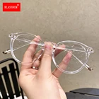 Круглые очки с защитой от сисветильник для женщин и мужчин, компьютерные очки в оправе с прозрачными оптическими искусственными очки для близорукости