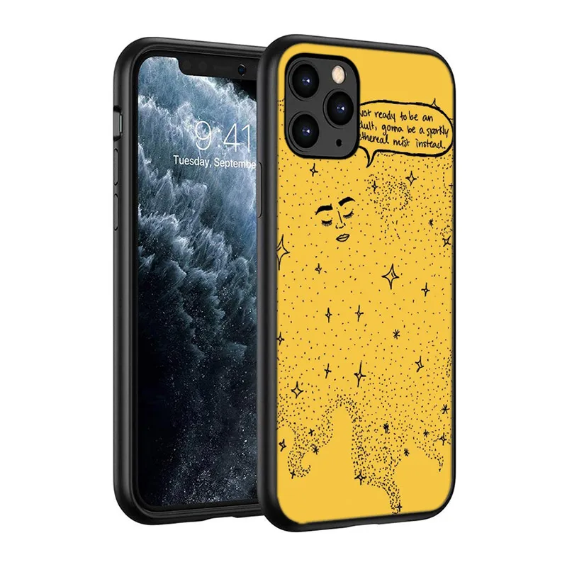 Желтый силиконовый чехол Keep Smile для Apple IPhone 12 Mini 11 Pro XS MAX XR X 8 7 6S 6 Plus 5S SE телефона |