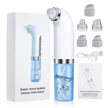 Electric Small Bubble Blackhead Remover USB Rechargeable Cycle Acne Pimple Black Dot Removal Facial Skin Care Beauty Device