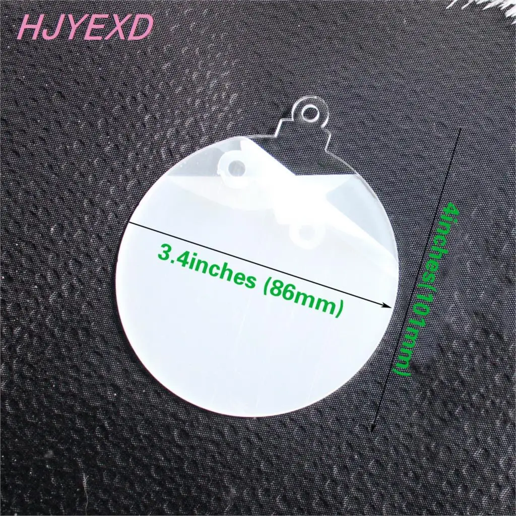 Светящиеся рождественские украшения 76 мм/101 мм брелоки с розовым зеркалом шарики