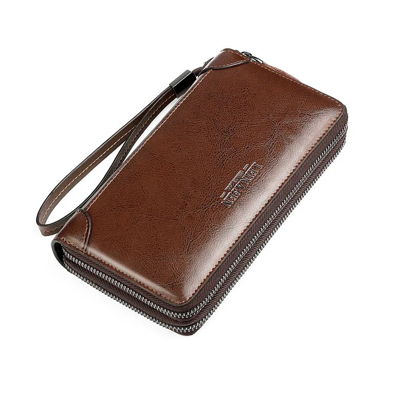 

Новые мужские кошельки, кожаная мужская сумка, клатчи, кошельки, Длинный кошелек с карманом для монет, мужской кошелек на молнии, роскошные дизайнерские кошельки, кошельки