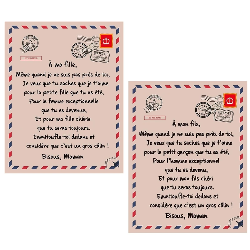 

Personalized Flannel Blanket to Daughter Son Letter Printed Quilts for Girls Boy