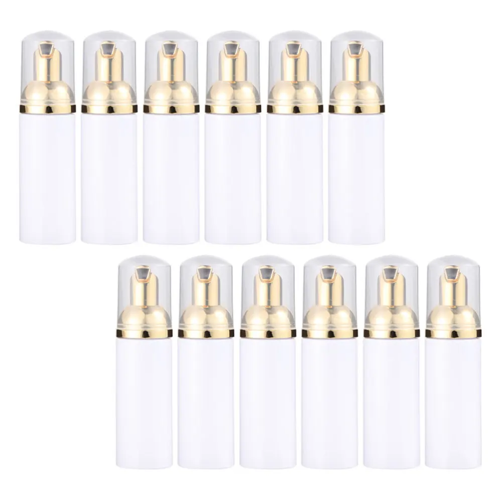 

12Pcs 30ml Empty Refillable Bottles Foaming Facial Cleanser Container Holder