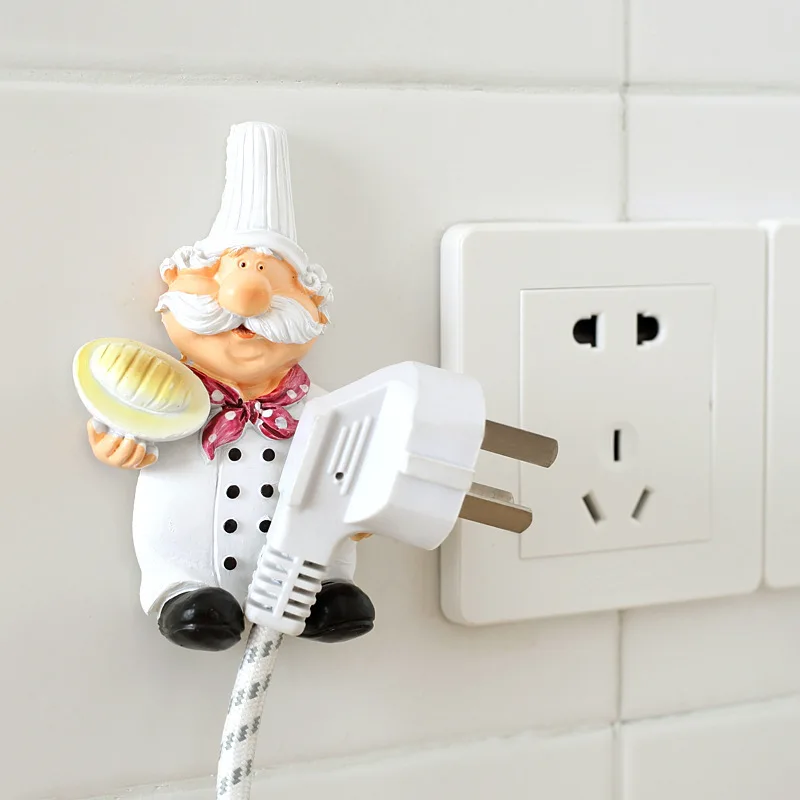 

1pcs Wall Storage Hook Punch-free Power Plug Socket Holder Kitchen Stealth Hook Wall Adhesive Hanger Bathroom Wholesale Hot