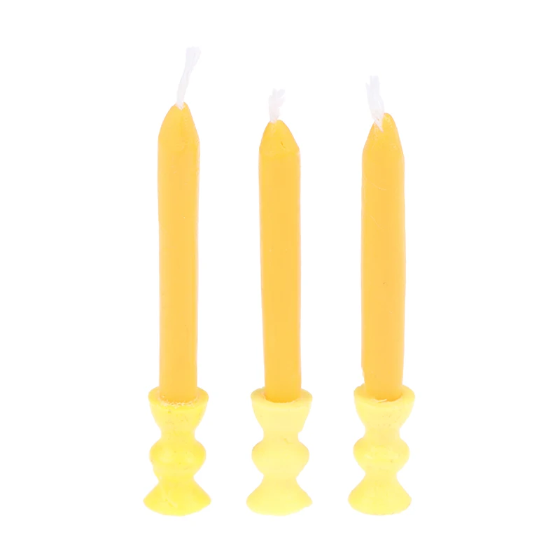 

1/3Pcs/pack Mini Doll House Decoration Candles Night Lights Model Ornaments For Dollhouse Decoration