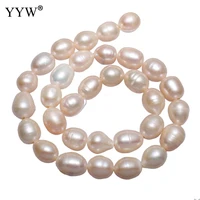 pink 10 11mm cultured potato freshwater pearl beads loose pearls jewelry findings bead for making necklace bracelet 1 5mm 15inch