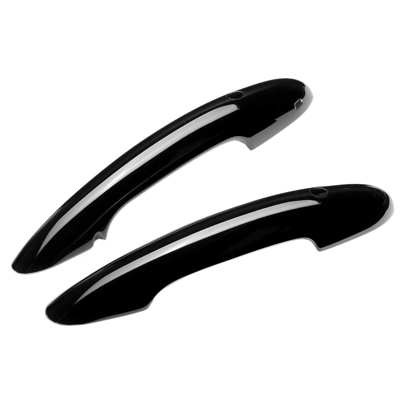 2 шт. автомобильный Стайлинг внешние глянцевые яркие черные дверные ручки чехлы