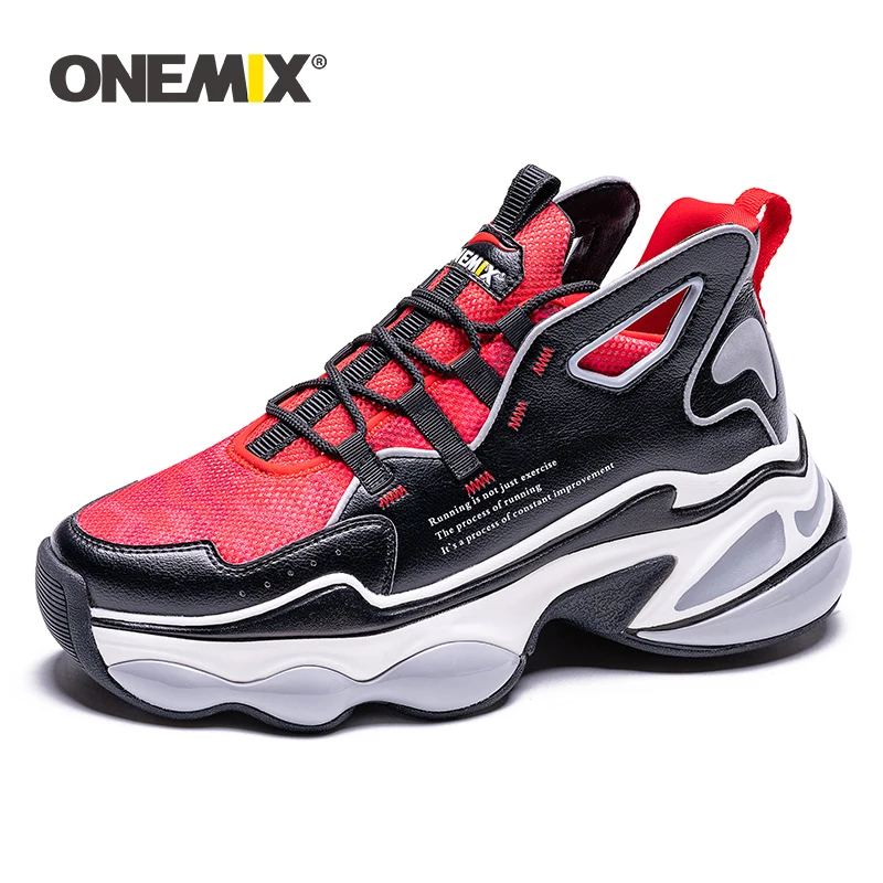 Спортивная обувь ONEMIX для мужчин и женщин модная повседневная с толстой подошвой
