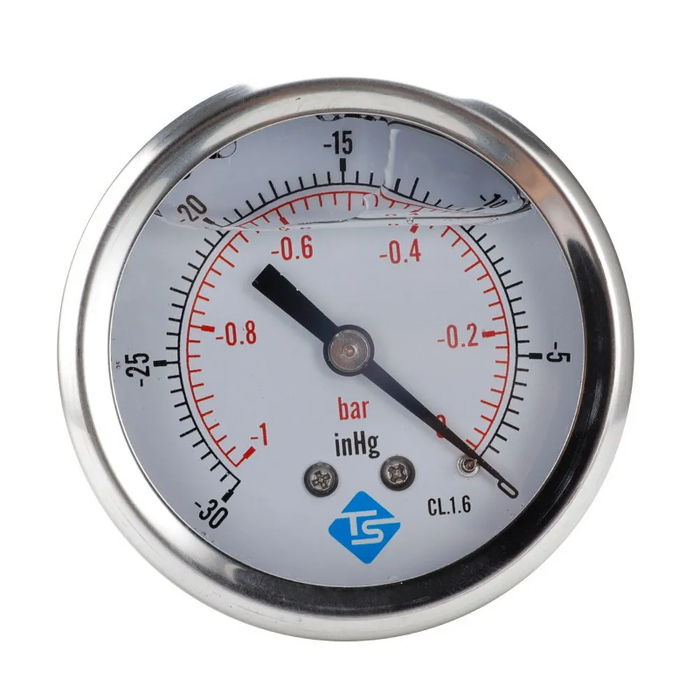 Y60 Axial High Precision Pressure Gauge Filter Water Air Oil Vacuum Tire Pressure Measuring Meter 1/4