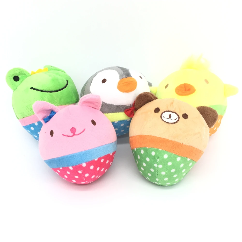 

Cute Plush Puzzle Stuffed Squeaking Pet Toy Animals Cartoon Dog Toys for Dogs Cat Chew Squeaker Squeaky Toy