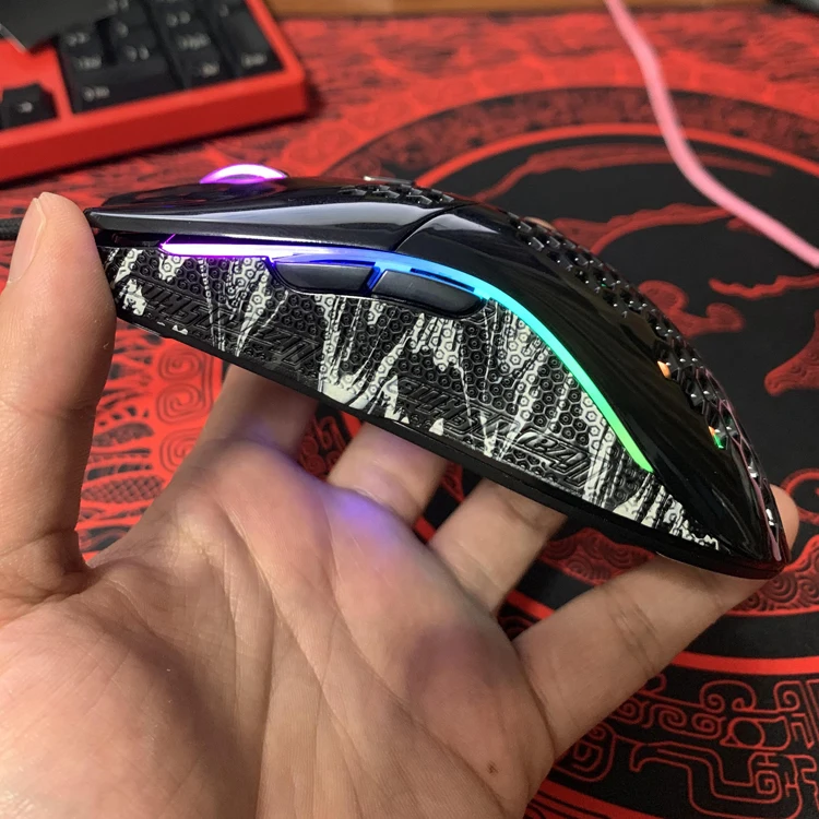 DIY Esports геймерская ручная работа шкура ящерицы захваты для мыши коньки