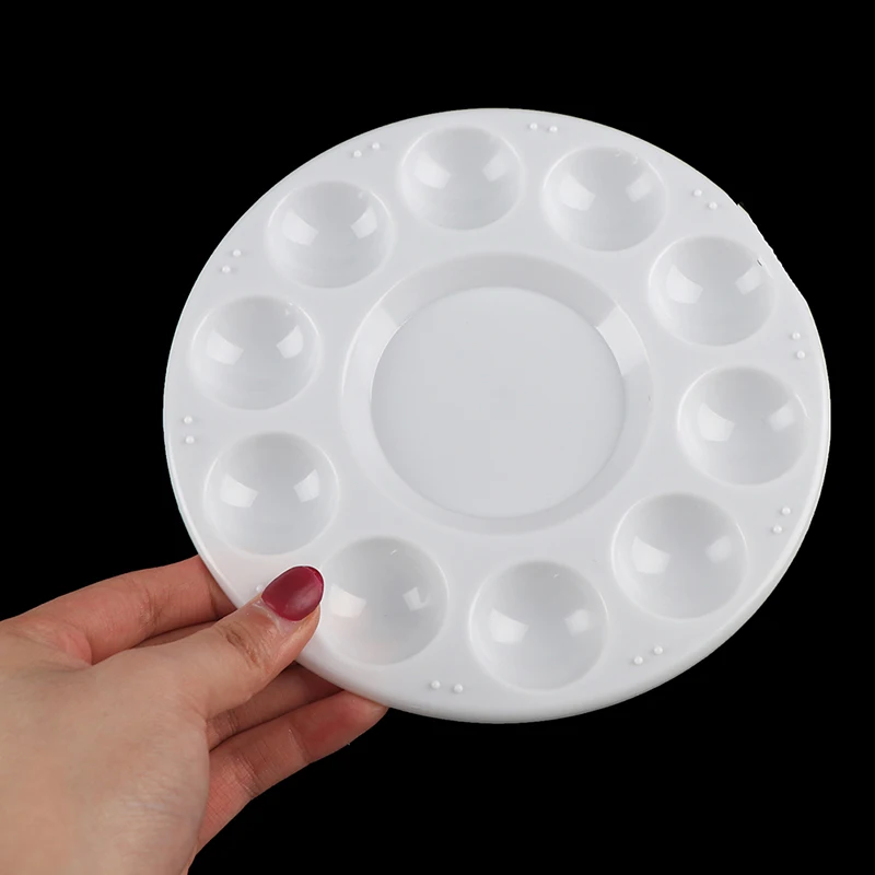 

5 шт./компл. 10 сетка акварель масляная краска лоток для рисования смешивающая палитра художественный Рисунок круглая форма 17 см