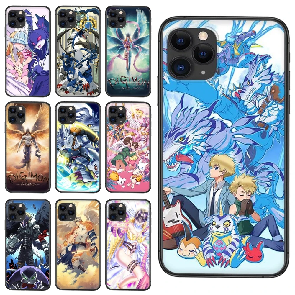 Аксессуары чехлы чехол с японским аниме Digimon для Galaxy S30 S21 S20 Fe S10 S10E S9 S8 S7 S6 Edge Lite Plus