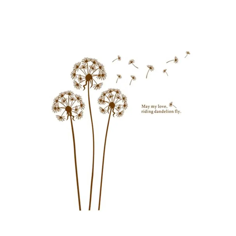 Бесплатная доставка! 2021 горячая Распродажа стикер для стен Одуванчик Настенная