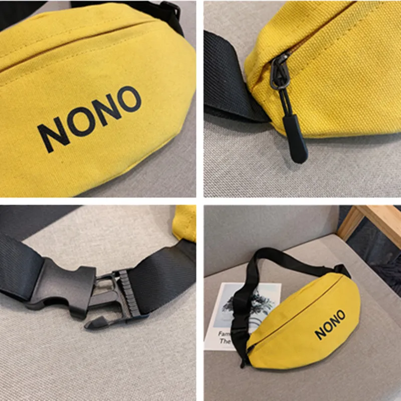 Брендовая новая холщовая Женская поясная сумка нагрудная сумочка на молнии