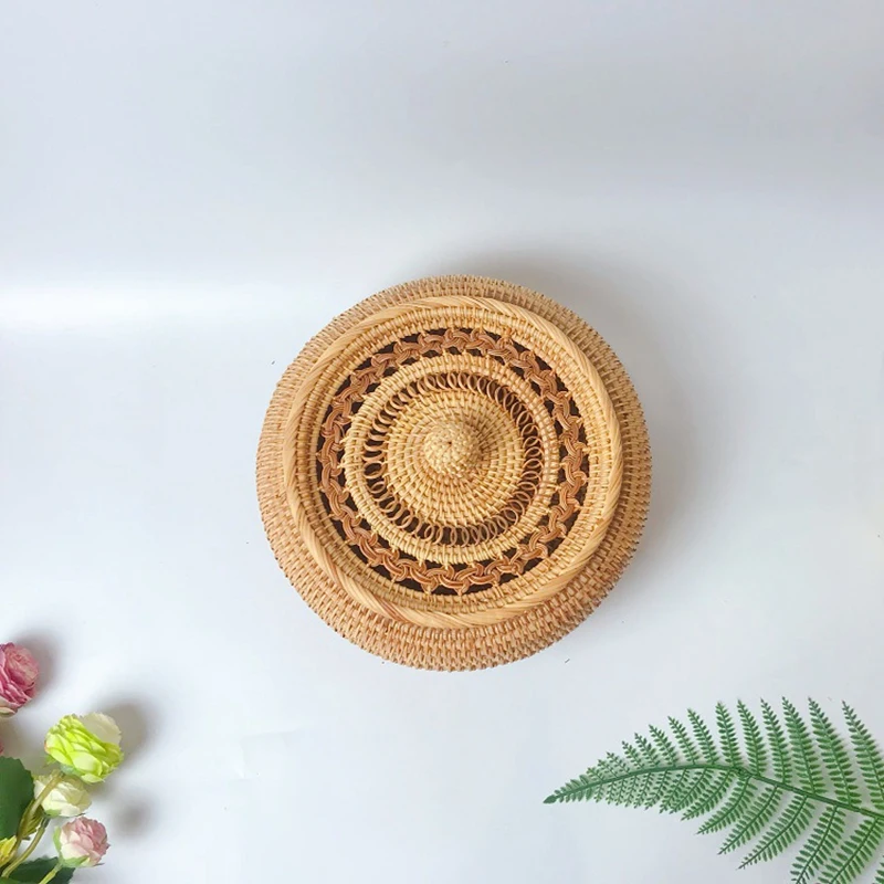 Фруктовая корзина из ротанга для осени домашнего хлеба гостиной хранения