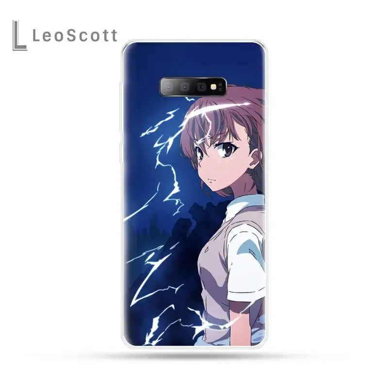 

Anime A Certain Scientific Railgun Phone Case For Samsung Galaxy S5 S7 S8 S9 S10 S10e S20 edge plus lite