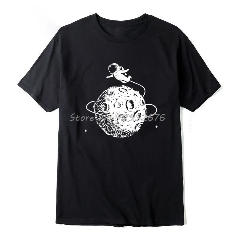 Хлопковая Повседневная забавная Новинка с короткими рукавами принтом