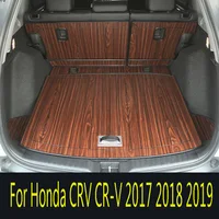 For Honda CRV CR-V 2017 2018 2019 Wooden trunk mat wooden floor special automobile wooden floor ecological board foot pad