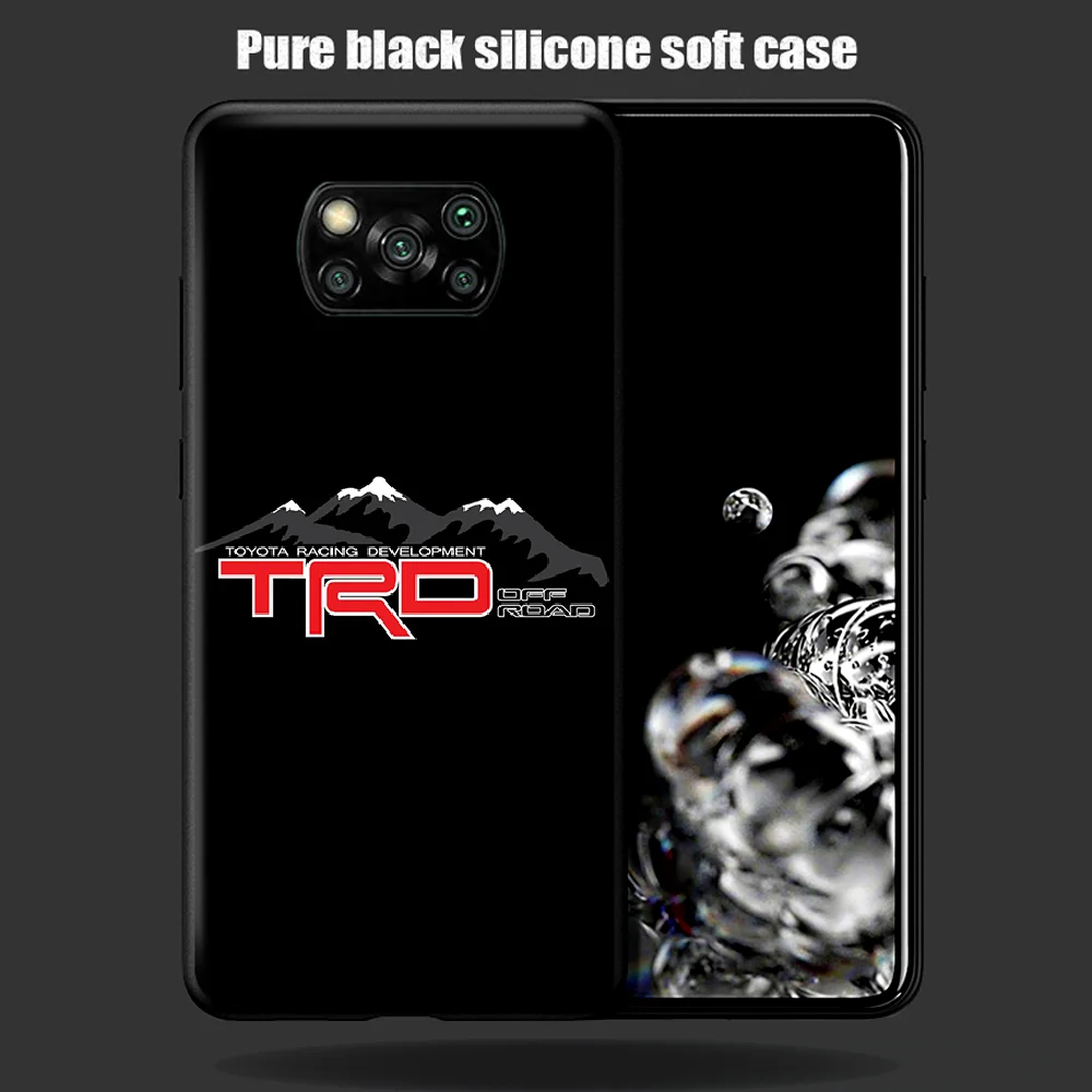

Toyotas Sport Car Logo Phone Case Cover Hull For Xiaomi Mi A2 A3 8 9 SE 9T 10 10T Lite Pro Ultra Poco X3 black Prime Soft Cover